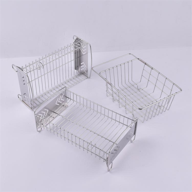 304不銹鋼餐具瀝淋水收納架 餐具消毒籃_http://www.gpjjmc.cn_不銹鋼編織網類_第1張